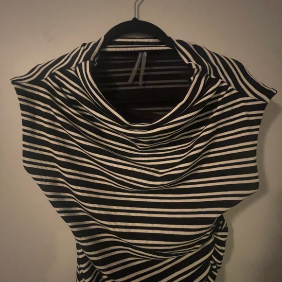 Anthropologie black and white striped dress - Picture 8 of 11